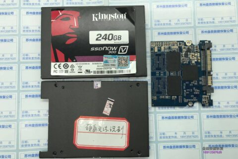 二次恢复金士顿SV300S37A240G固态硬盘SM2256K主控无法识别读不到盘芯片级数据恢复成功