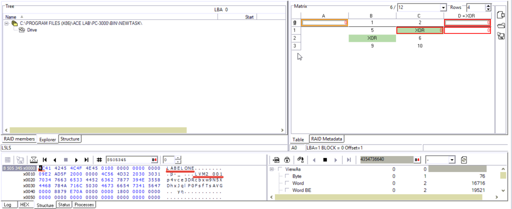 使用PC-3000 Data Extractor RAID Edition版恢复RAID5其中有1个盘彻底损坏