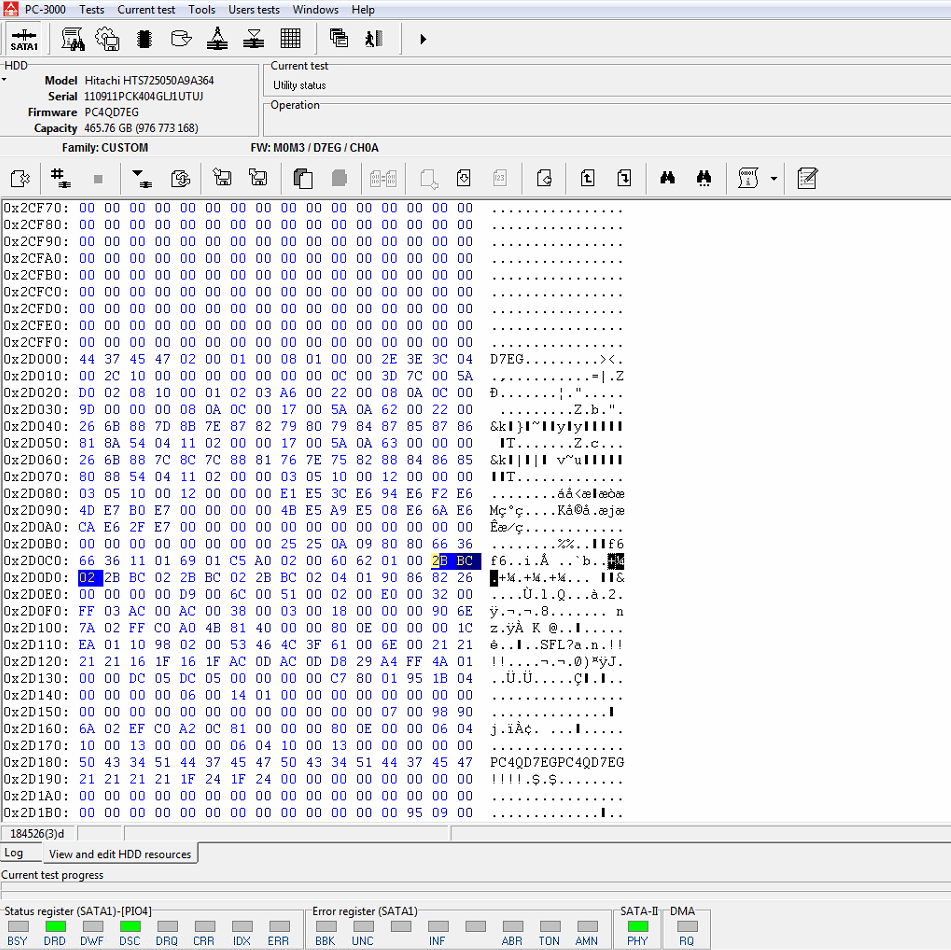 如果没有NVRC模块，如何在Hitachi-IBM硬盘的SA区中找到原始的NV-RAM文件