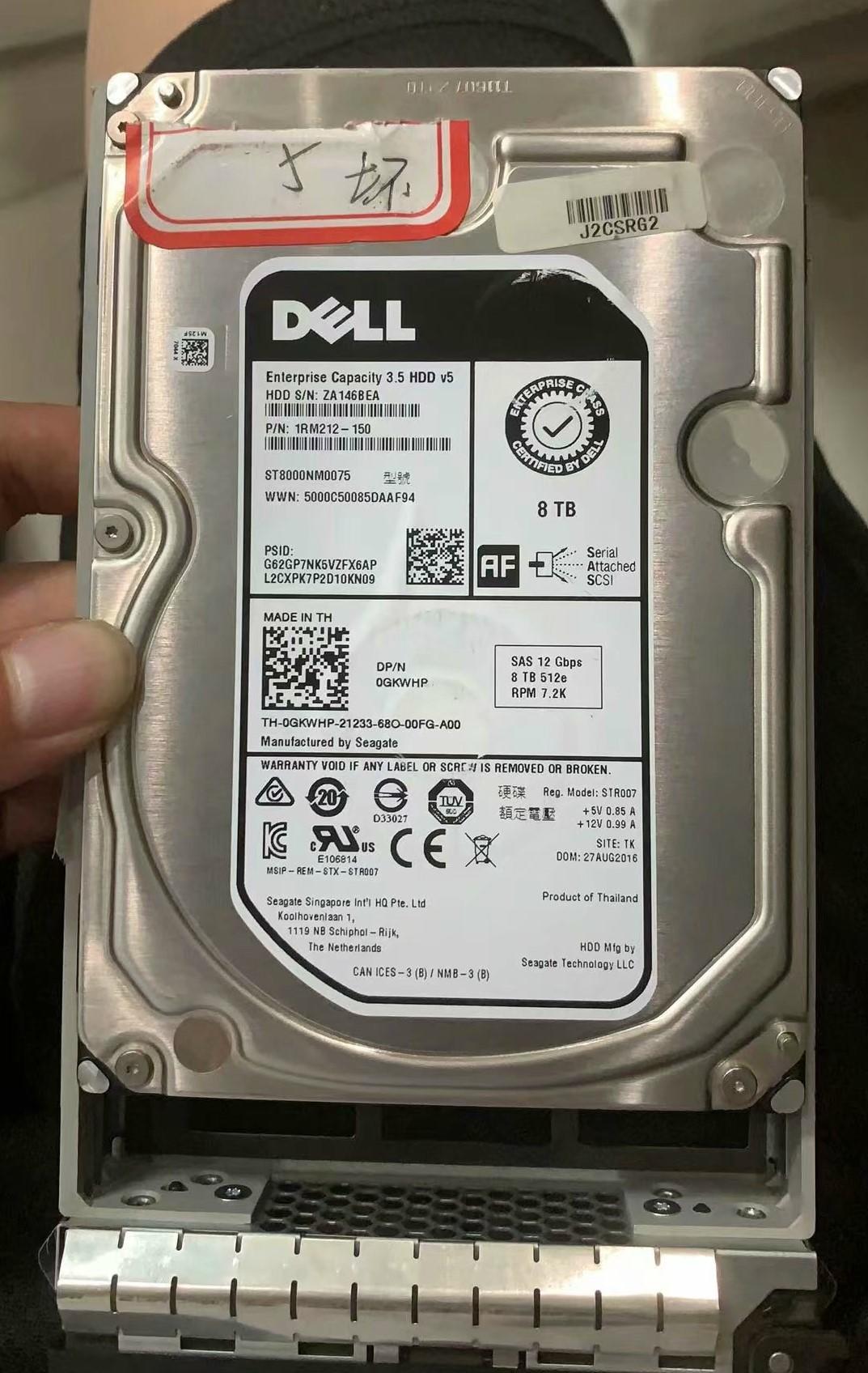 DELL ME4012光纤存储8盘8TB RAID0数据恢复成功