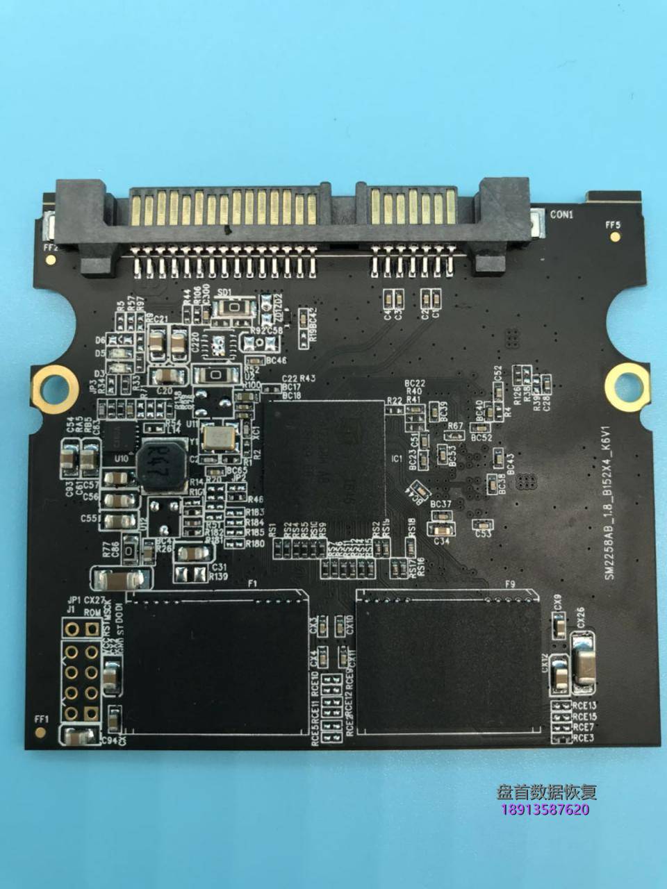 光威(Gloway)悍将512G主控SM2258H掉盘无法识别使用PC3000 SSD数据恢复软件恢复成功