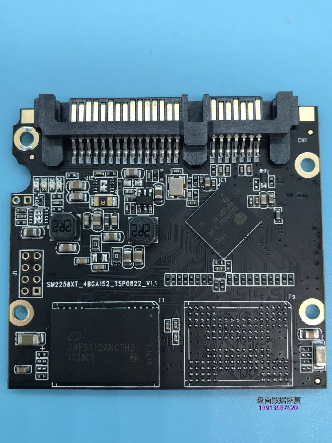 SM2258XT主控台电S500固态硬盘掉盘无法识别不读盘数据恢复完美成功