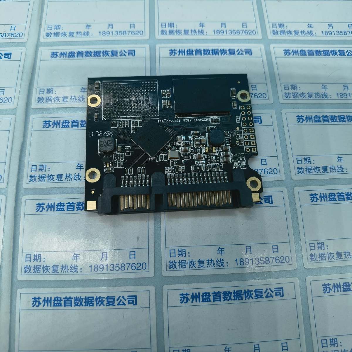 Maxsun 256GB X4L主控SM2246XT芯片损坏导致SSD固态硬盘无法识别数据恢复成功