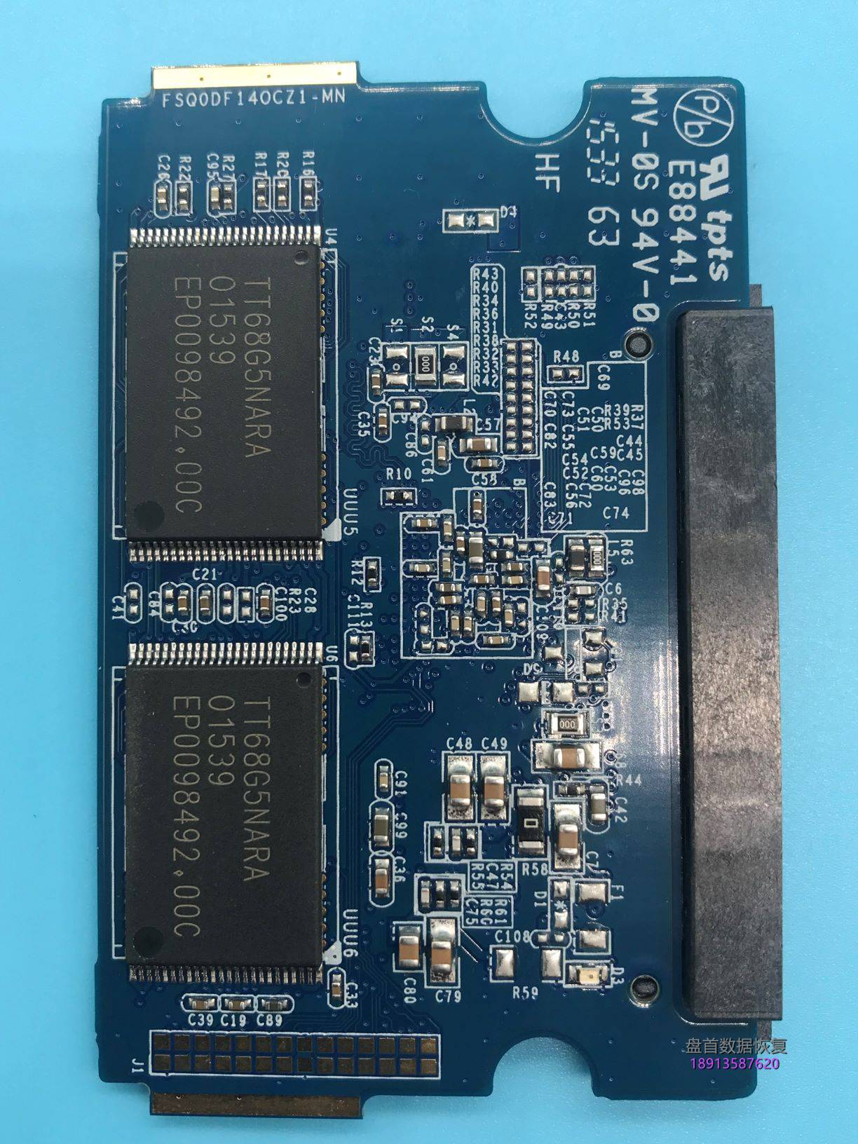PS3109S0容量20MB无法识别读不到数据影驰120G固态硬盘掉盘恢复成功