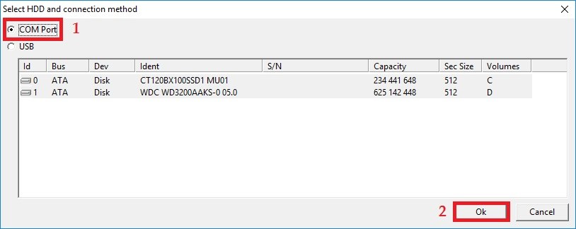 使用PC-3000 for HDD的Boot ROM(COM端口)模式读写3.5和2.5西部数据硬盘的ROM