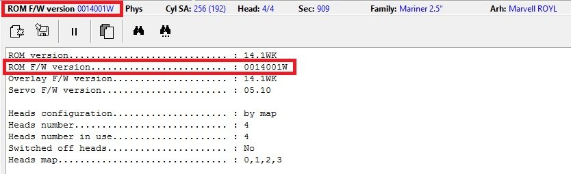 PC-3000 for HDD WD Marvell硬盘具体的诊断