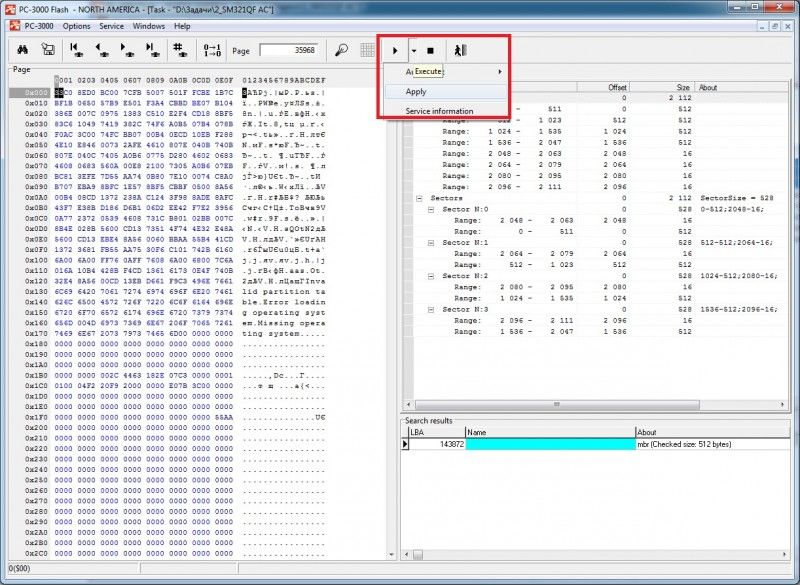 PC-3000 Flash页面转换