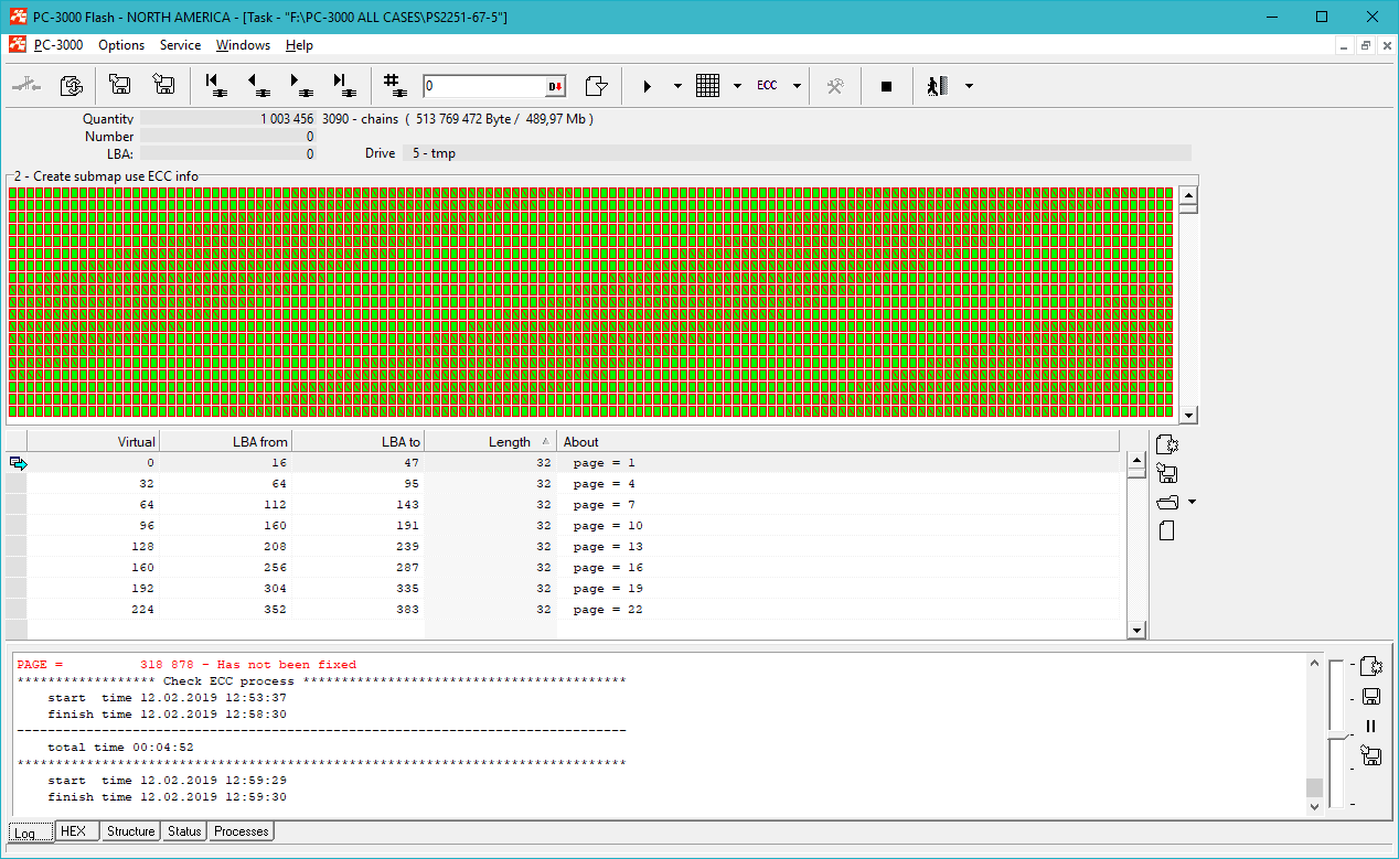 PC3000 FLASH重读MAP生成器工具 如何在ECC校正和读出过程中节省时间