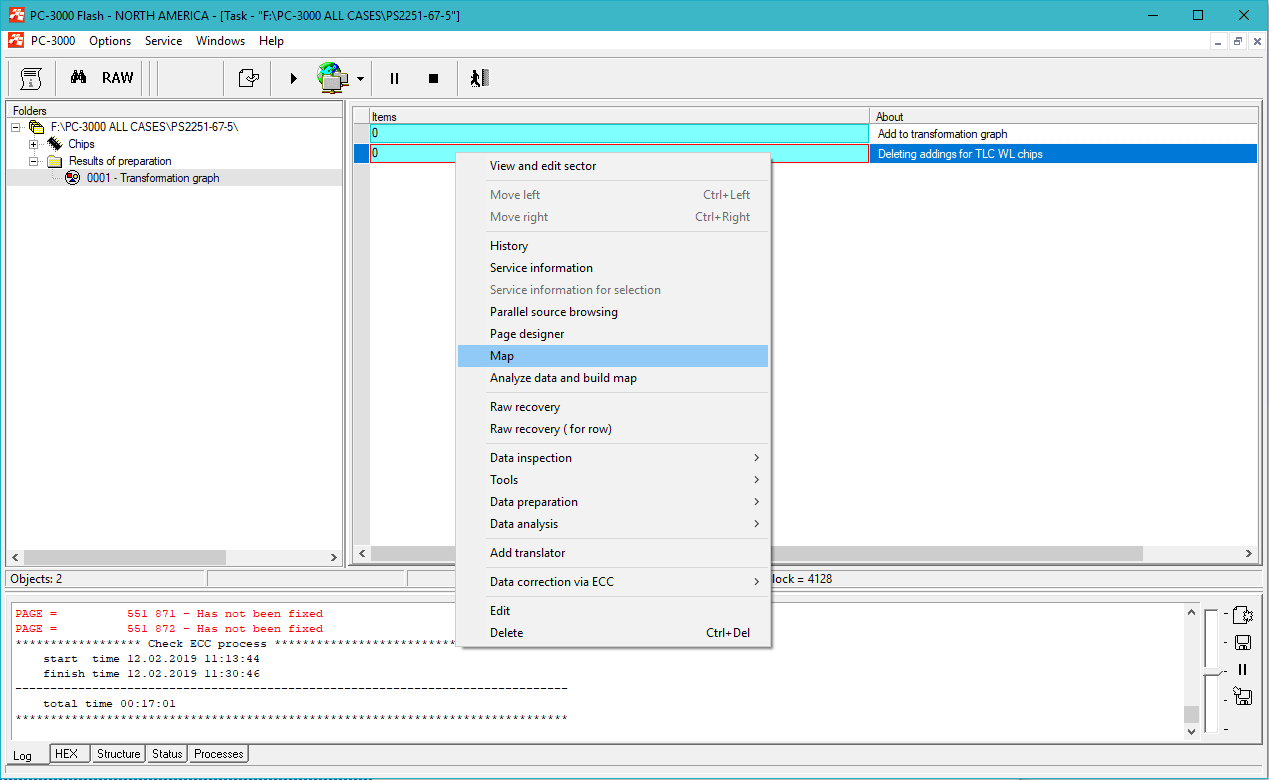 PC3000 FLASH重读MAP生成器工具 如何在ECC校正和读出过程中节省时间