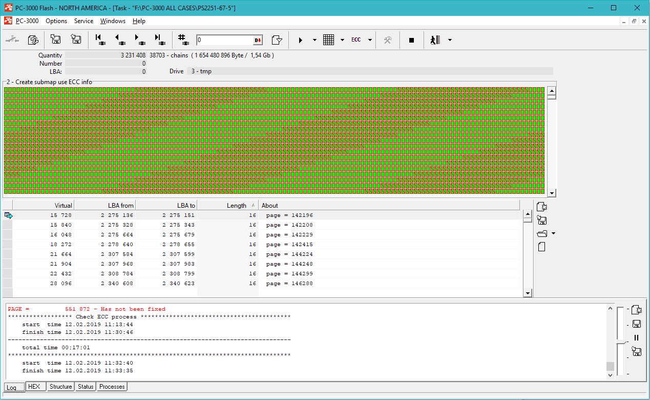 PC3000 FLASH重读MAP生成器工具 如何在ECC校正和读出过程中节省时间