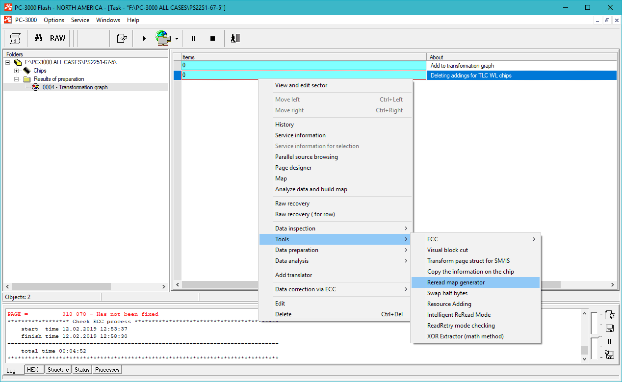 PC3000 FLASH重读MAP生成器工具 如何在ECC校正和读出过程中节省时间