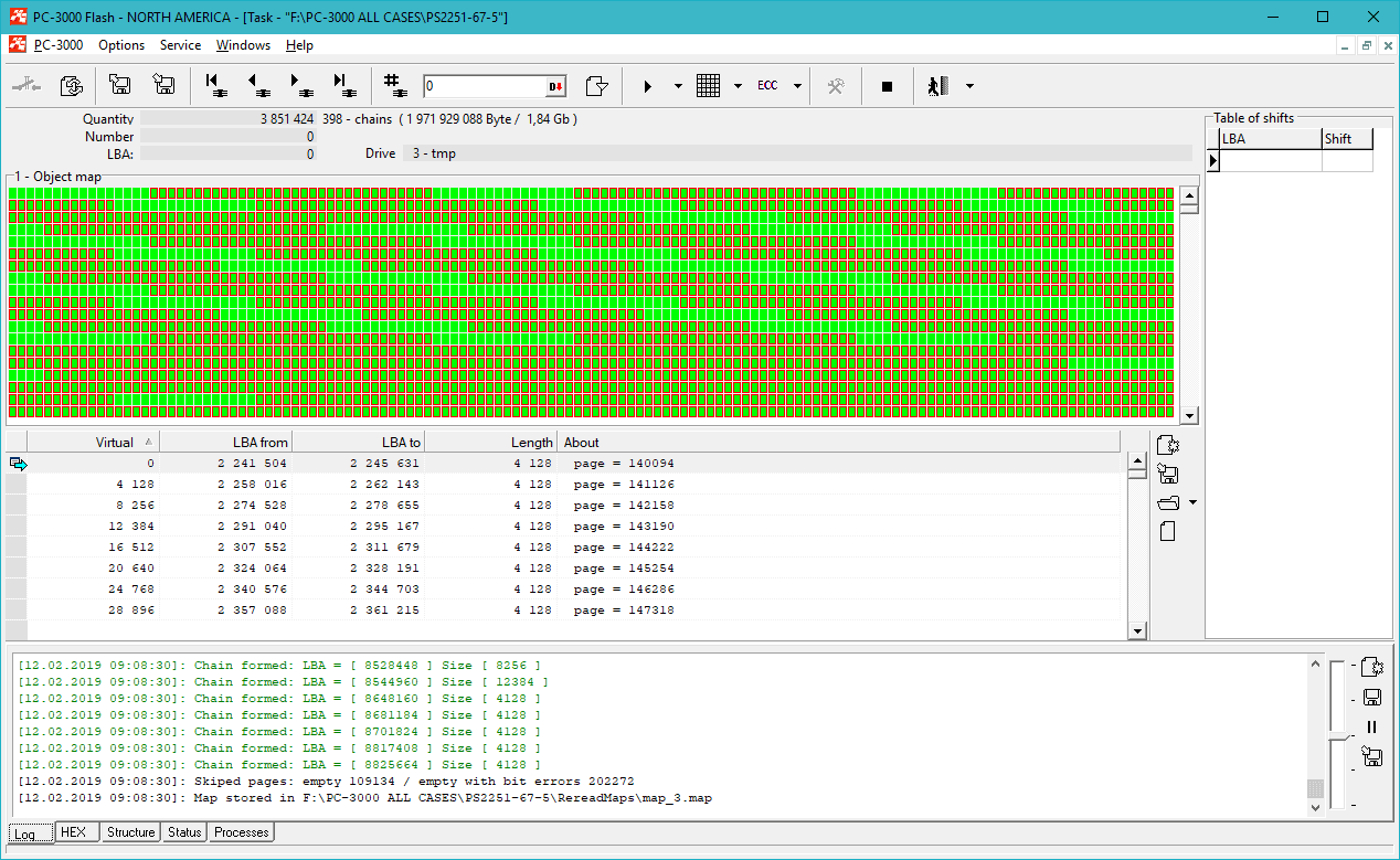 PC3000 FLASH重读MAP生成器工具 如何在ECC校正和读出过程中节省时间