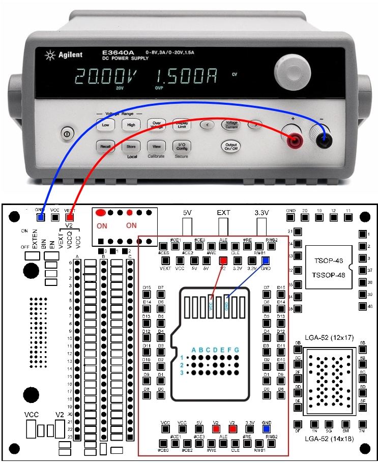 PC-3000 Flash的电路板电源功能