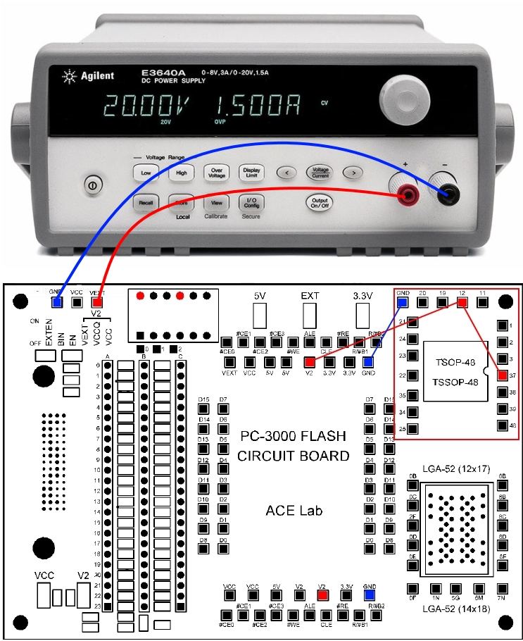 PC-3000 Flash的电路板电源功能