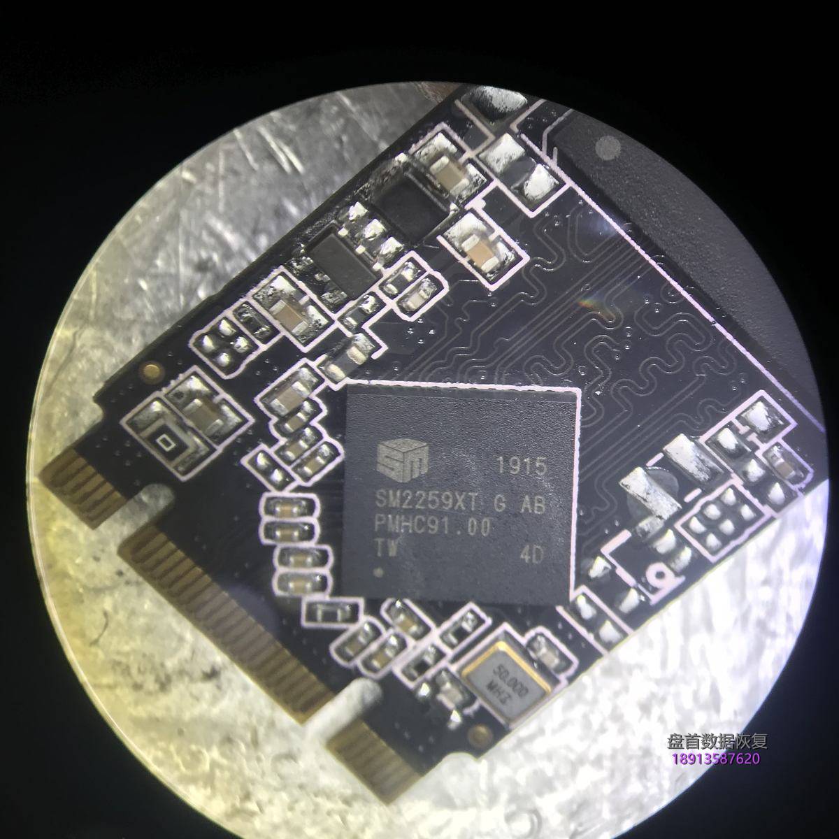 SM2259XT主控SSD固态硬盘无法识别识别不出来盘符二次恢复成功