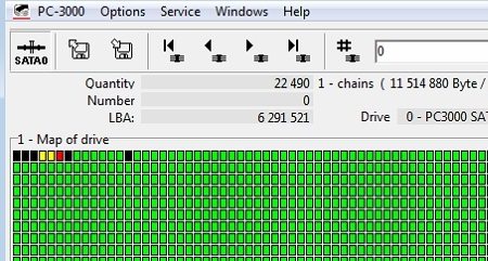 PC3000 for HDD 如何处理MFT表损坏