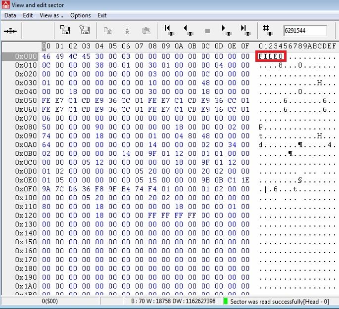 PC3000 for HDD 如何处理MFT表损坏