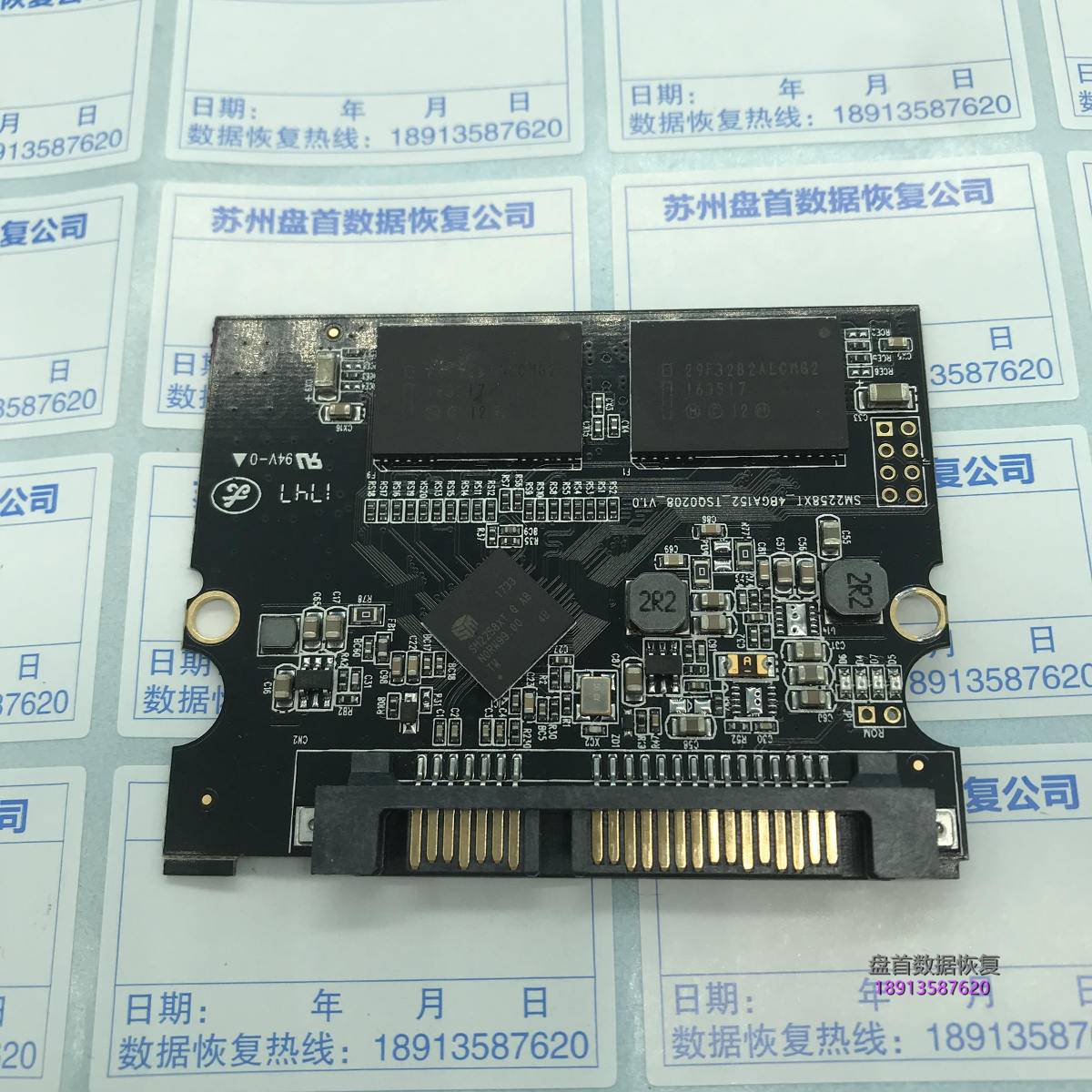 SM2258XT主控德乐120G SSD无法识别数据恢复成功