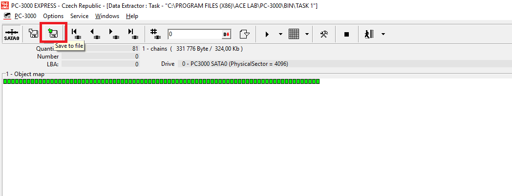 PC3000 Data Extractor任务如何合并