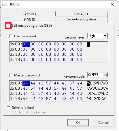 使用PC-3000 for HDD解决西部数据WD2.5″加密硬盘的SED问题