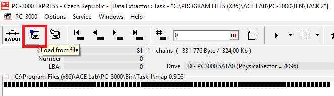 PC3000 Data Extractor任务如何合并