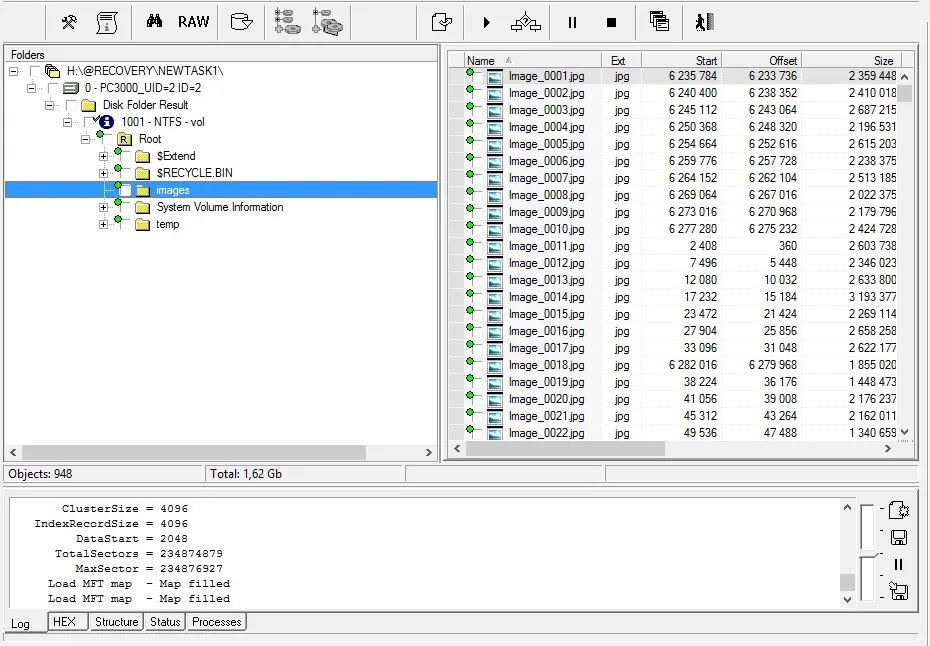 PC-3000 Data Extractor简单的逻辑故障数据恢复案例