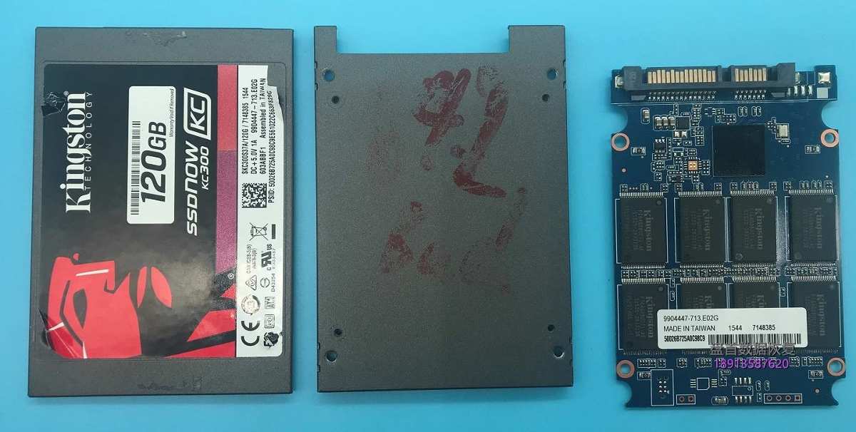 SF-2281VB4主控金士顿KC300固态硬盘损坏后变成SandForce(20026BB)0.0MB 不读盘修复