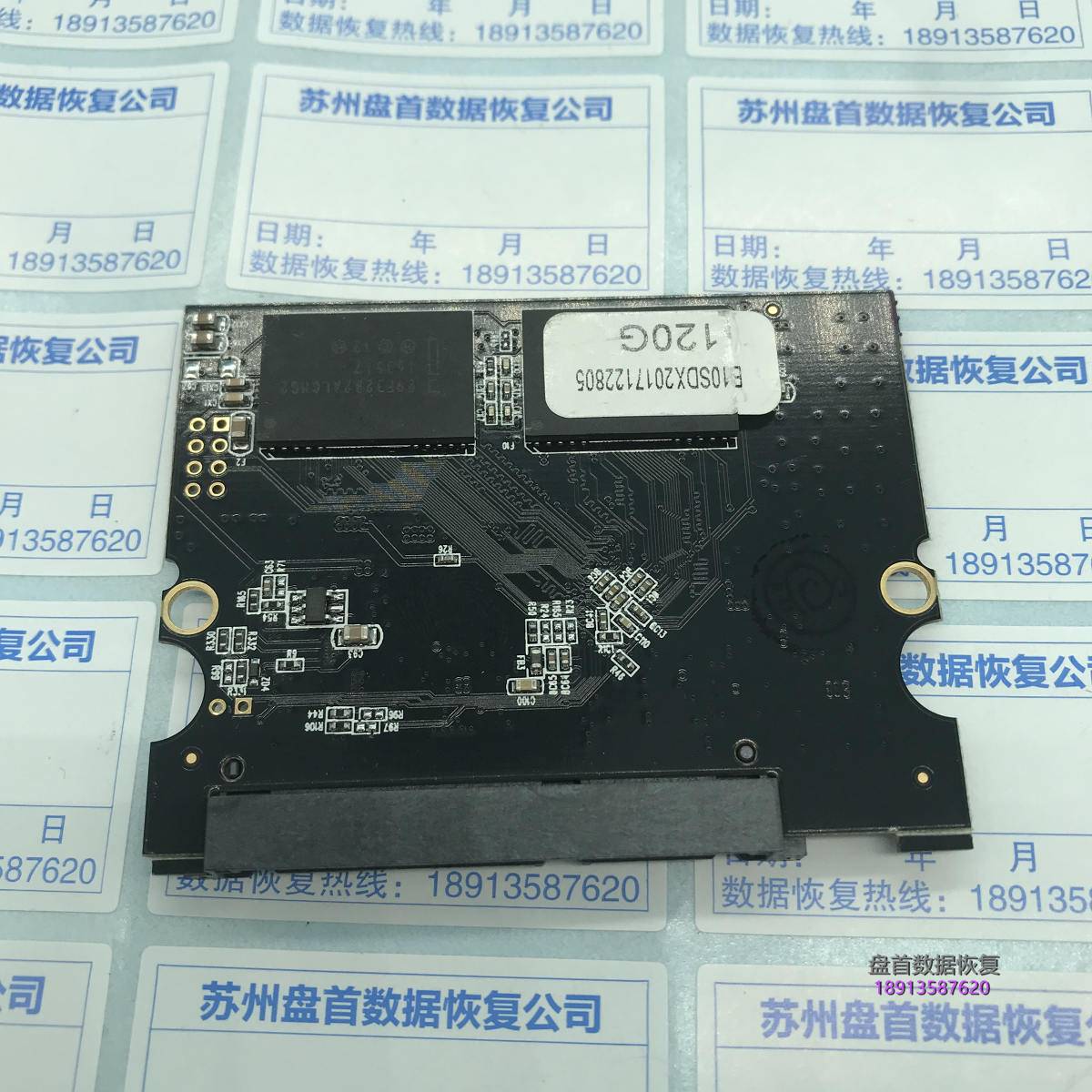 SM2258XT主控德乐120G SSD无法识别数据恢复成功