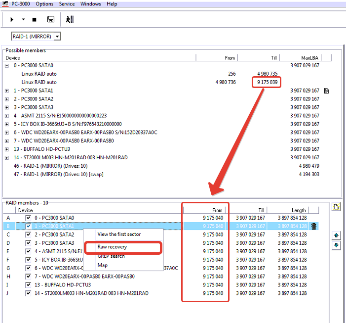 PC-3000 Data Extractor RAID Edition案例研究,从典型的Linux RAID中恢复数据