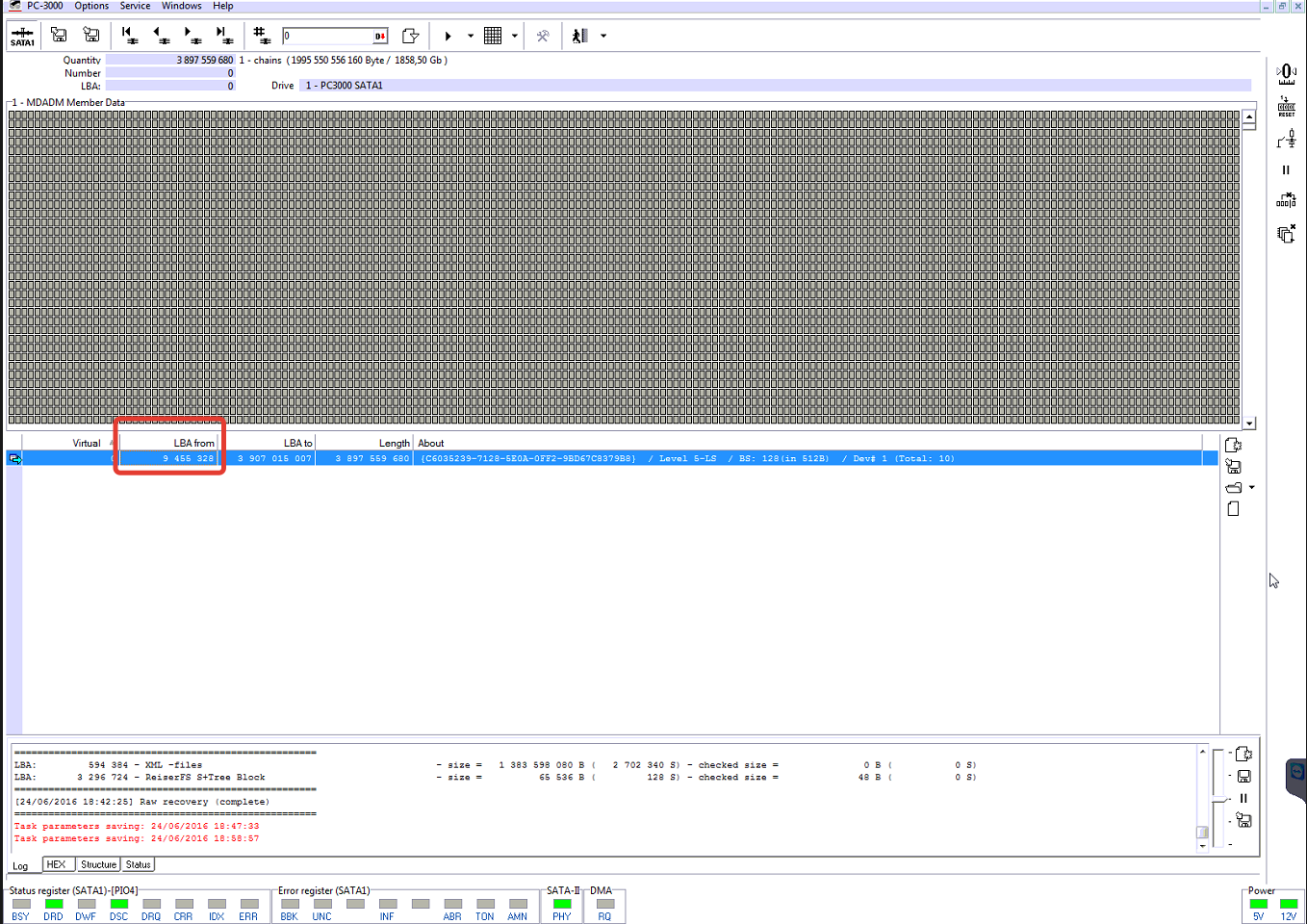 PC-3000 Data Extractor RAID Edition案例研究,从典型的Linux RAID中恢复数据