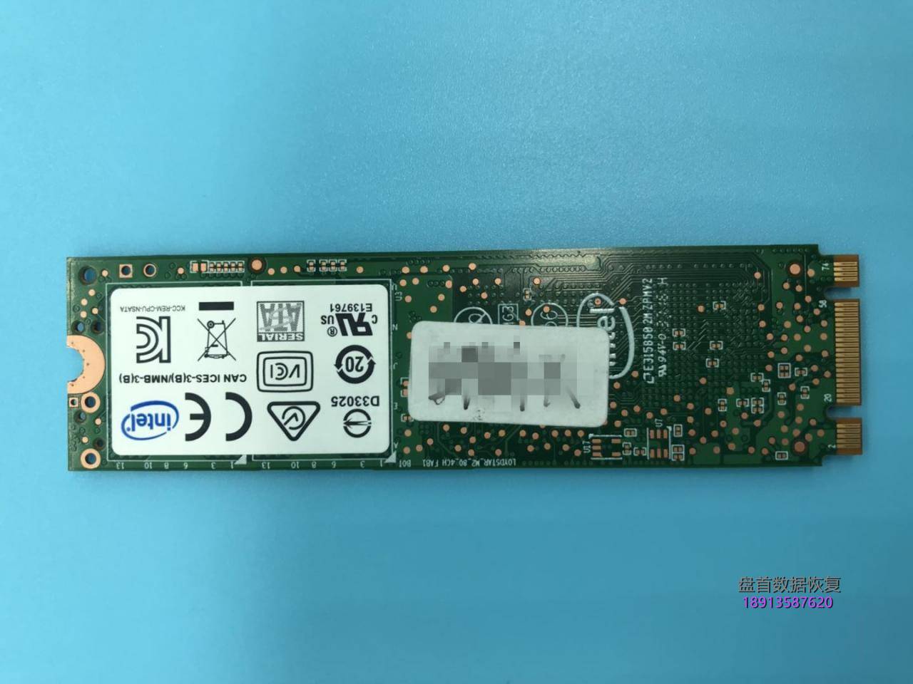 英特尔INTEL SSDSCKKF256H6 NGFF接口SM2258G主控SSD固态硬盘二次数据恢复成功