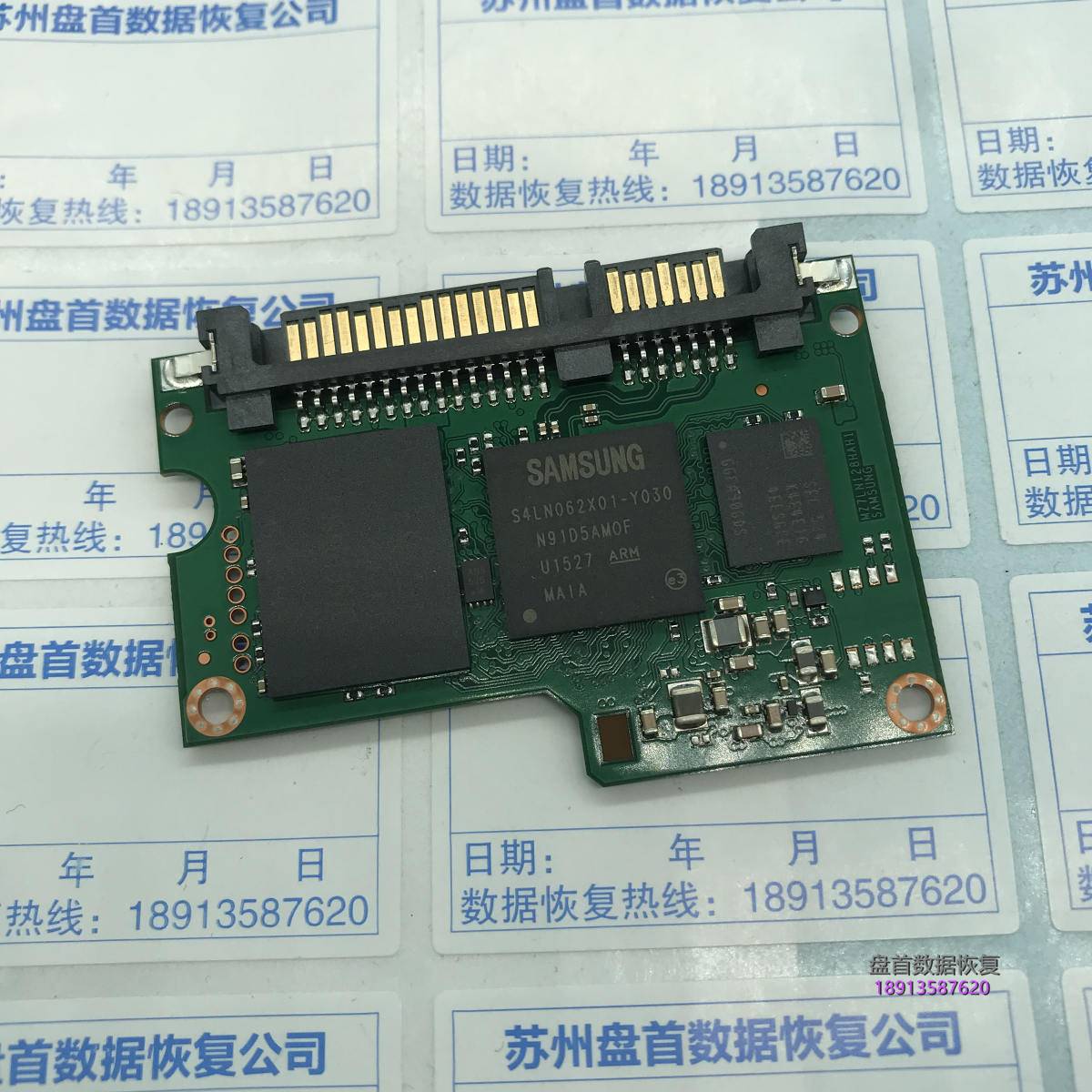 三星850 EVO掉盘无法识别主控S4LN062X01-Y030 SSD数据恢复成功