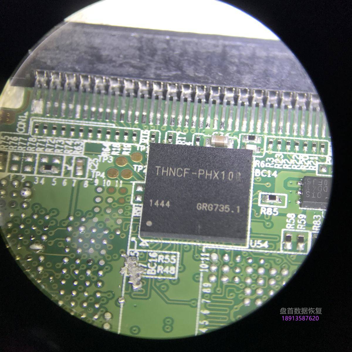 TOSHIBA 1000X相机CF卡打开提示需要将其格式化,磁盘管理显示32MB芯片级数据恢复成功