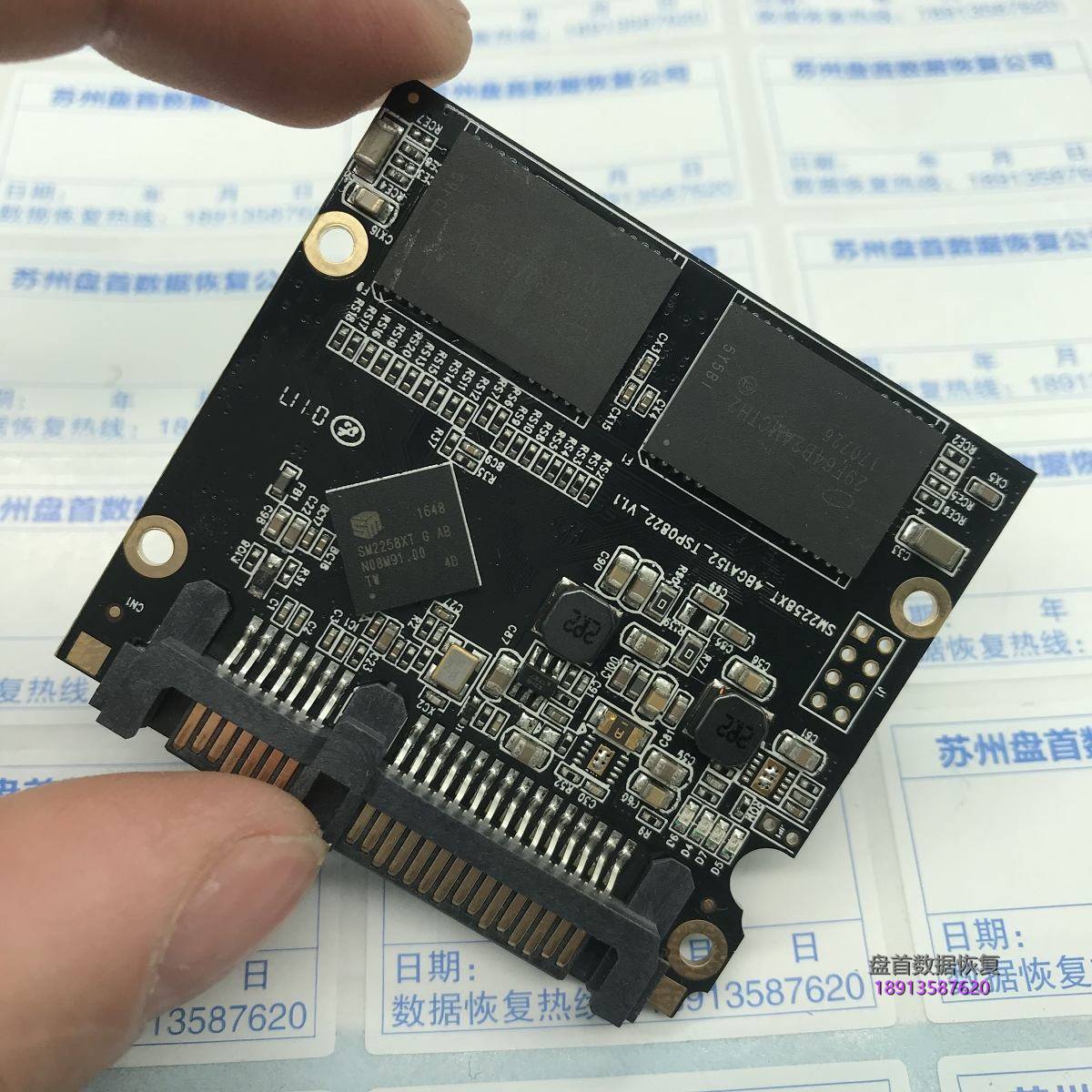 台电SD120GBS500掉盘SSD无法识别SM2258XT主控SSD不读盘数据恢复成功