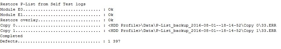 使用PC3000在WD Marvell硬盘上的P-List和翻译器再生