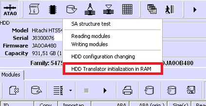 使用解决PC-3000 HDD 日立Hitachi ARM硬盘的翻译器问题和硬盘ID问题