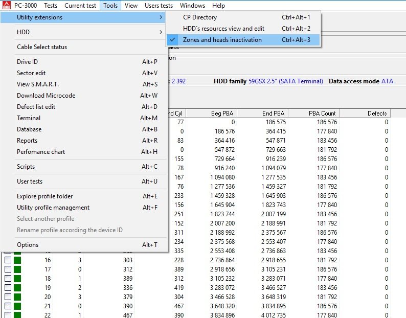 PC-3000 for HDD如何隐藏东芝硬盘的缺陷FAQ