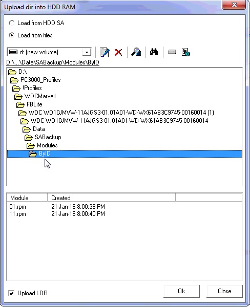 PC-3000 for HDD. Western Digital西部数据硬盘30模块在锁定FBLite驱动器的情况下访问阻塞