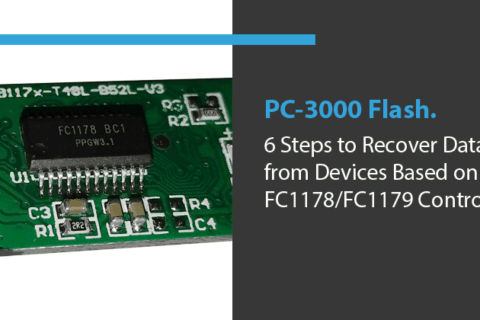 PC-3000 Flash从基于FC1178/FC1179控制器的设备恢复数据的6个步骤