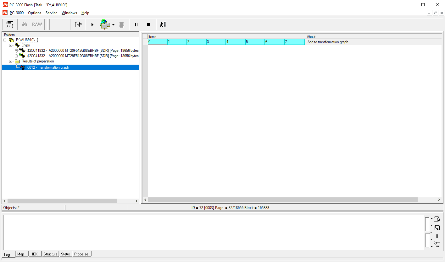 PC-3000 Flash如何使用最新的AU89102DF主控从NAND闪存驱动器中恢复数据