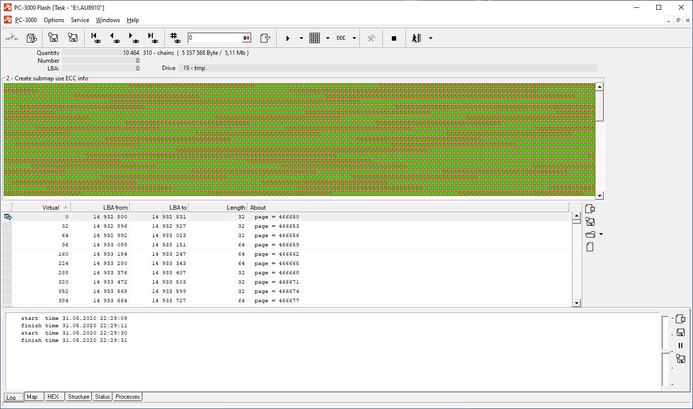 PC-3000 Flash如何使用最新的AU89102DF主控从NAND闪存驱动器中恢复数据