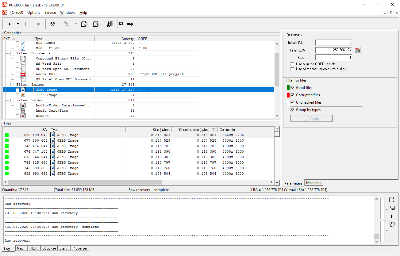 PC-3000 Flash如何使用最新的AU89102DF主控从NAND闪存驱动器中恢复数据