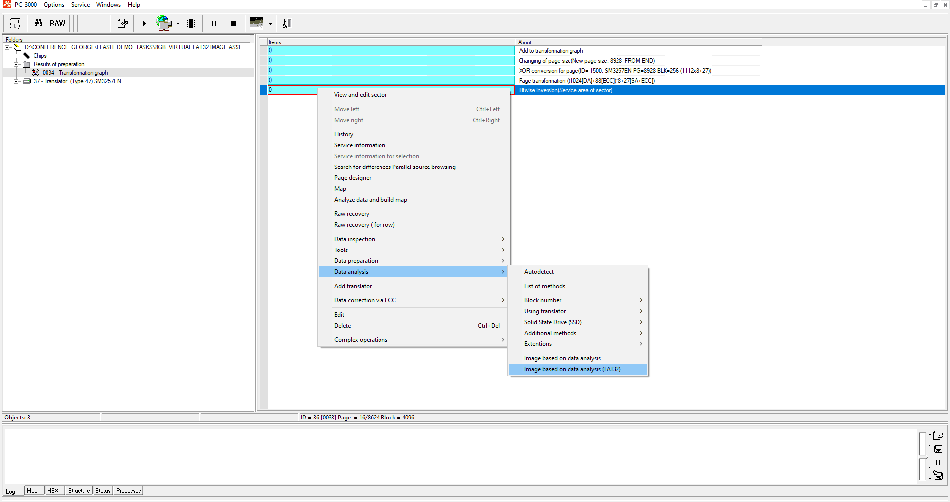 PC-3000 Flash基于 FAT32 的案例的图像组装的替代方法