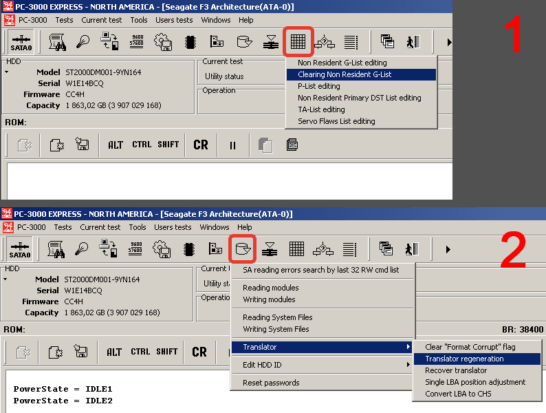 PC-3000 for HDD Seagate希捷F3系列硬盘无法自动恢复翻译器的7种已知情况