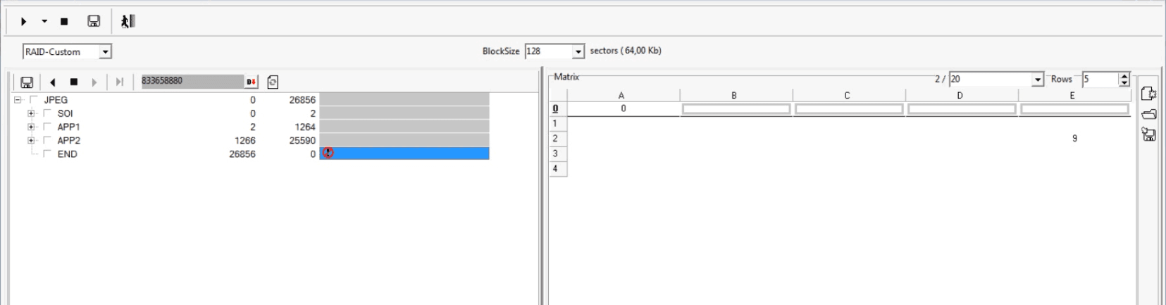 如何在PC-3000 Data Extractor RAID Edition中找到基于用户文件的RAID配置