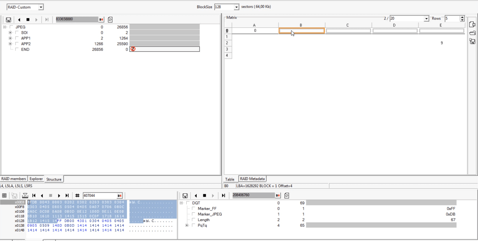 如何在PC-3000 Data Extractor RAID Edition中找到基于用户文件的RAID配置